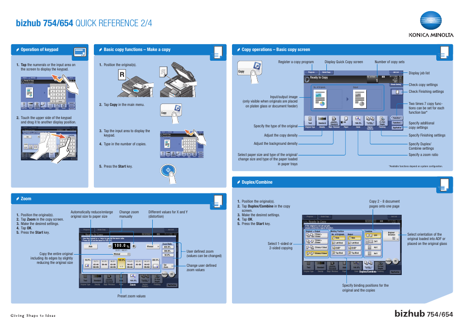 Konica Minolta bizhub 754 User Manual | Page 2 / 4