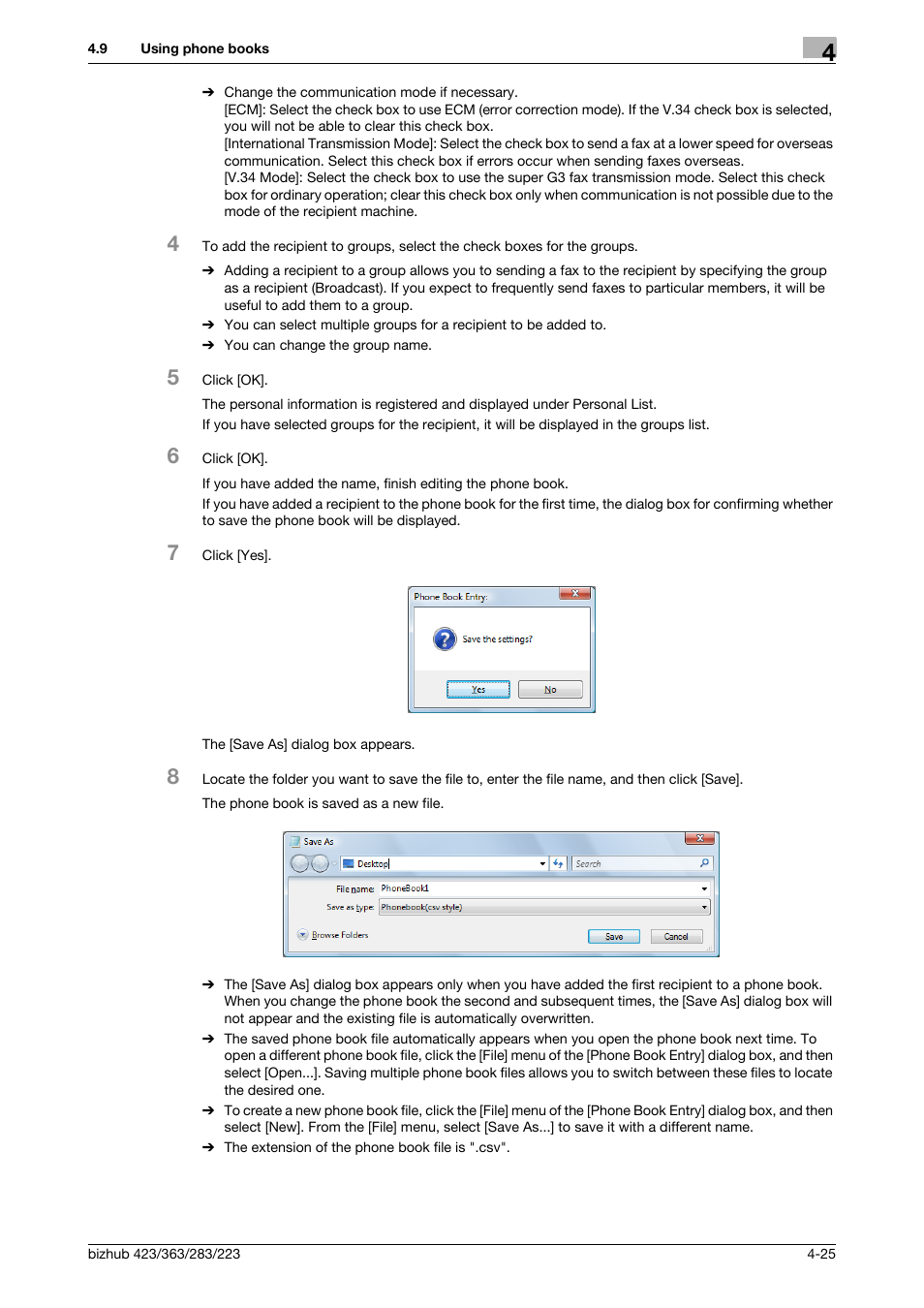 Konica Minolta BIZHUB 223 User Manual | Page 58 / 76