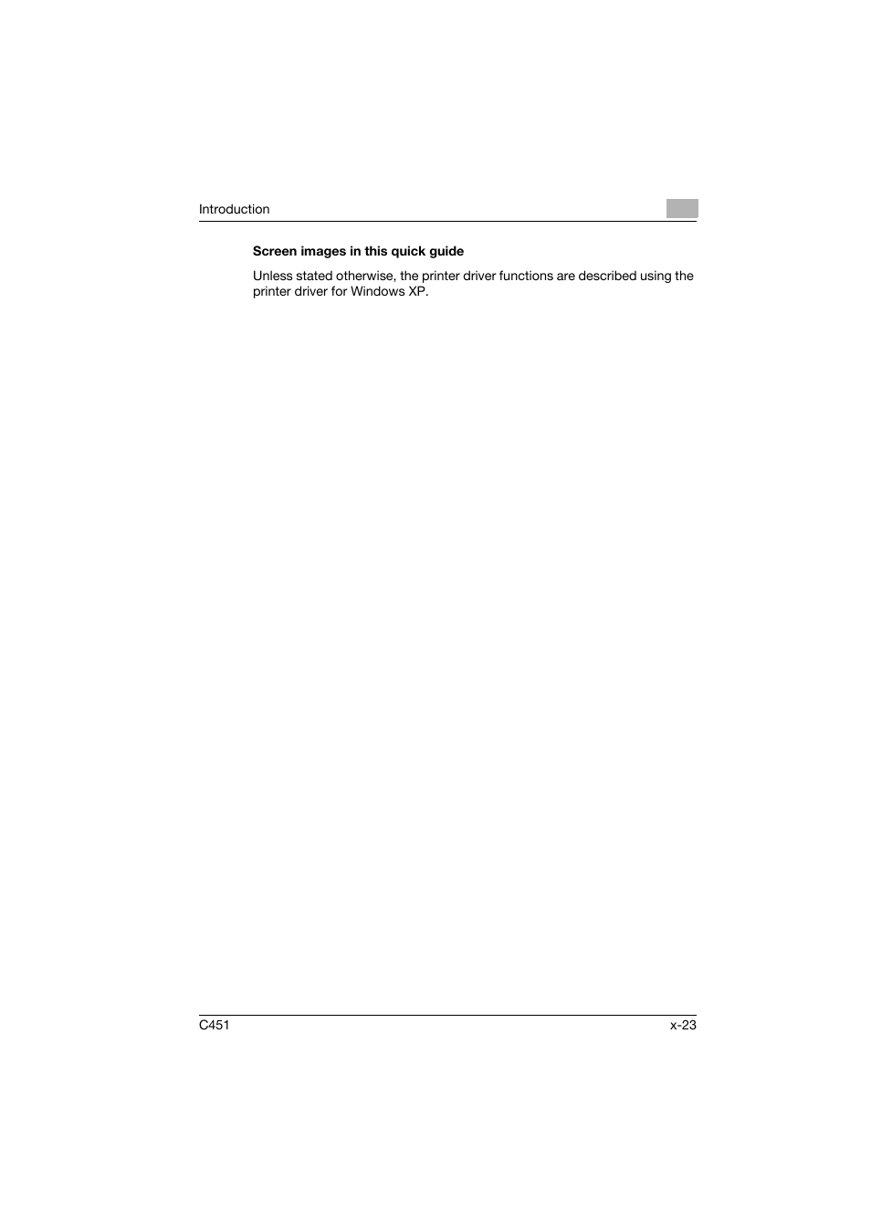 Screen images in this quick guide | Konica Minolta bizhub C451 User Manual | Page 24 / 102