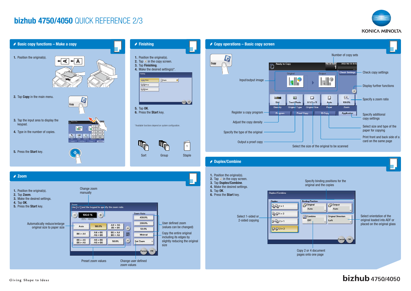 Konica Minolta bizhub 4050 User Manual | Page 2 / 3