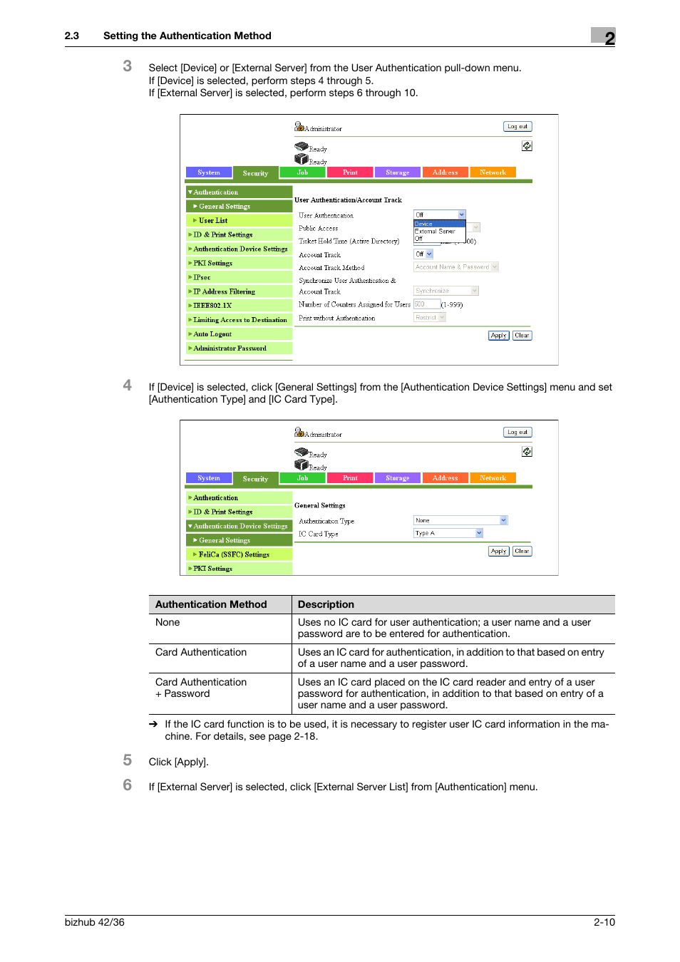 Konica Minolta bizhub 42 User Manual | Page 25 / 94