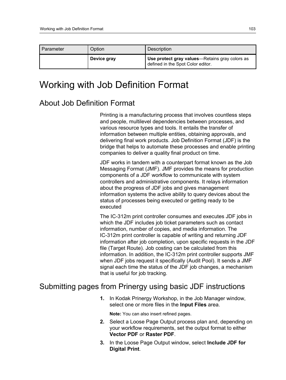 Working with job definition format, About job definition format | Konica Minolta bizhub PRESS 2250P User Manual | Page 111 / 193