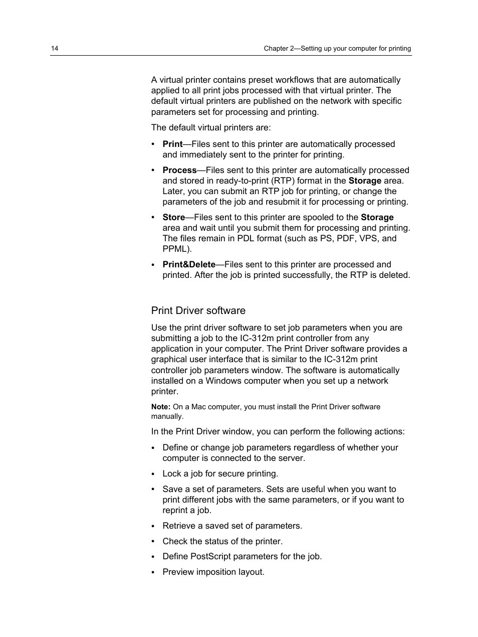 Print driver software | Konica Minolta bizhub PRESS 2250P User Manual | Page 22 / 193