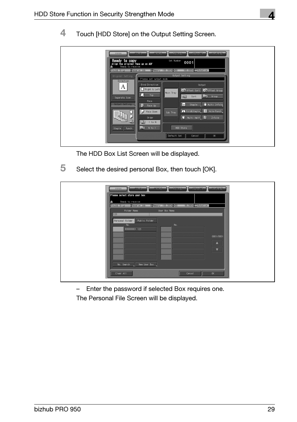 Konica Minolta bizhub PRO 950 User Manual | Page 37 / 82