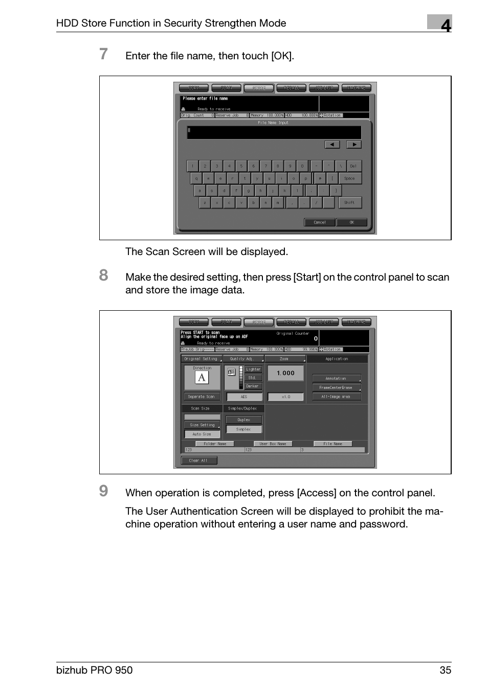 Konica Minolta bizhub PRO 950 User Manual | Page 43 / 82
