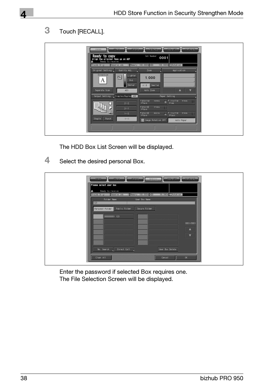 Konica Minolta bizhub PRO 950 User Manual | Page 46 / 82