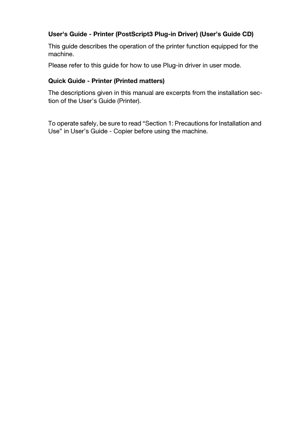 Konica Minolta bizhub PRO 950 User Manual | Page 6 / 82