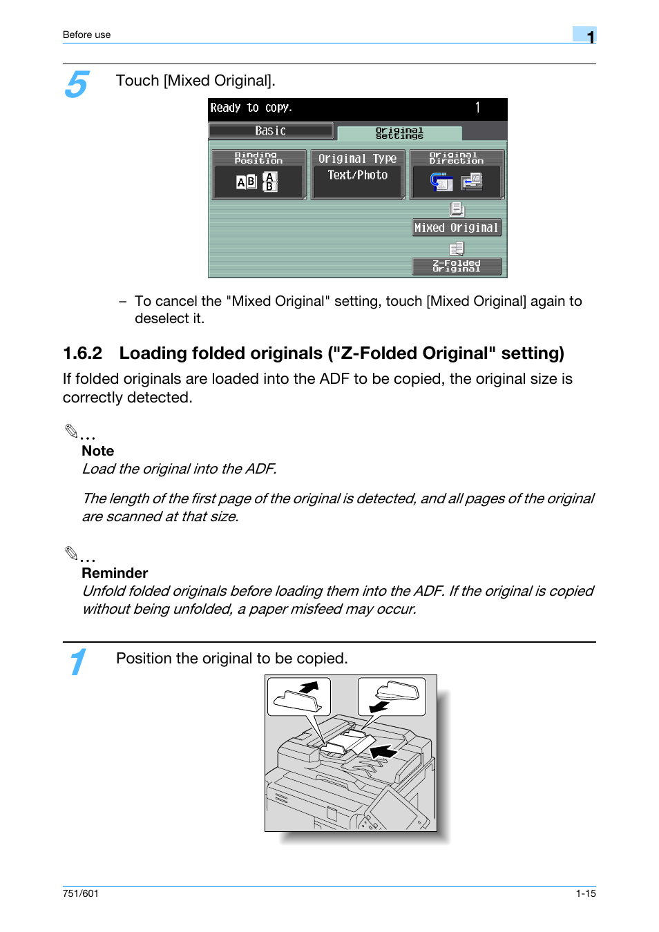 Konica Minolta bizhub 601 User Manual | Page 21 / 101