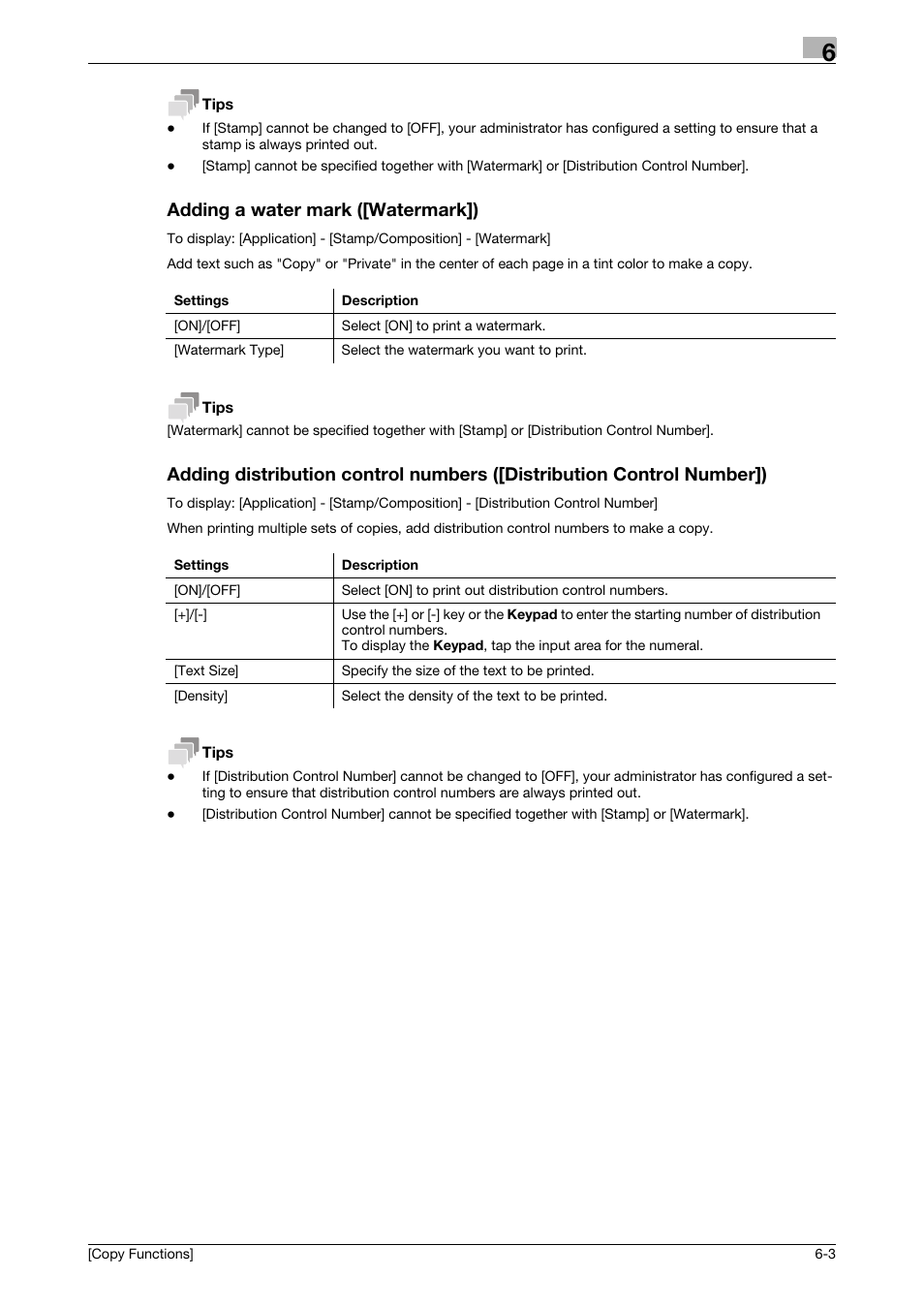 Adding a water mark ([watermark]) | Konica Minolta bizhub C3350 User Manual | Page 27 / 30