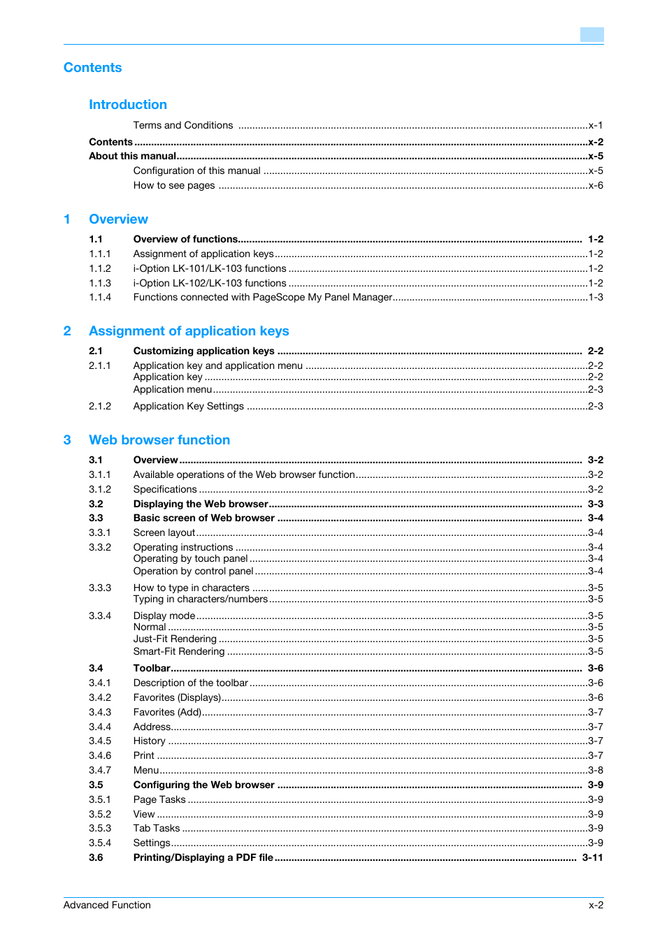Konica Minolta bizhub 361 User Manual | Page 3 / 84