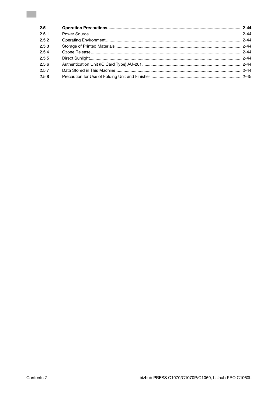 Konica Minolta bizhub PRESS C1070 User Manual | Page 4 / 60