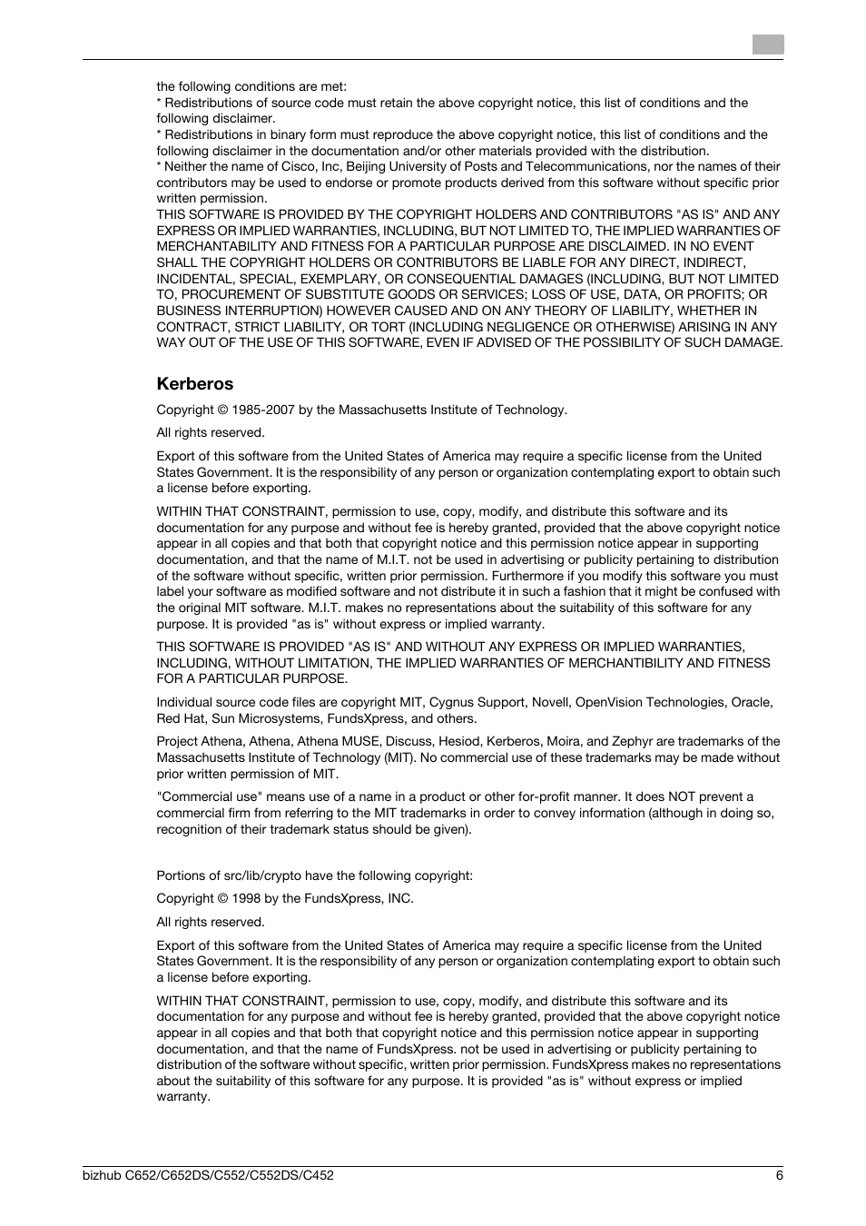 Kerberos | Konica Minolta BIZHUB C652DS User Manual | Page 7 / 18