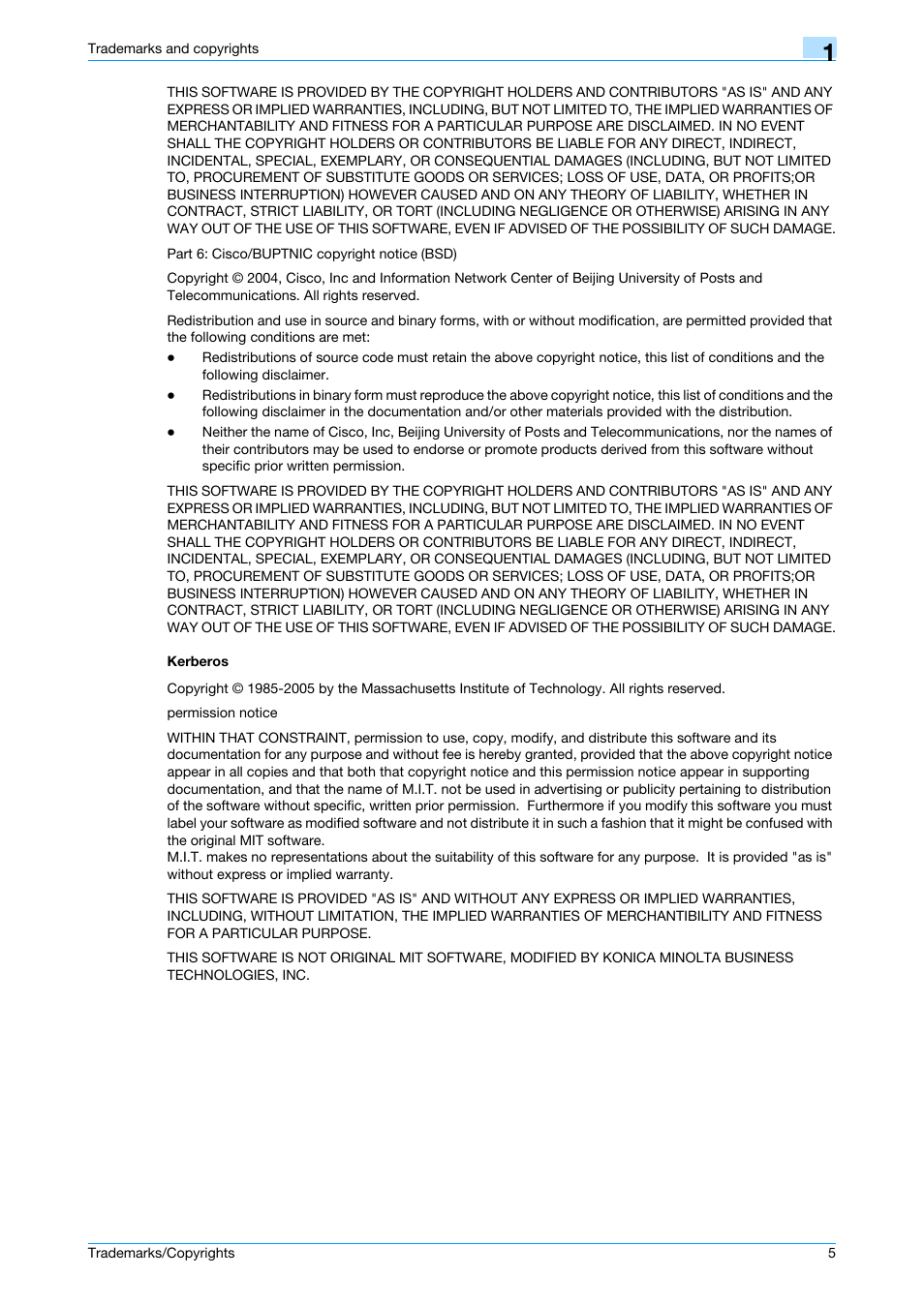 Kerberos | Konica Minolta bizhub 751 User Manual | Page 6 / 10
