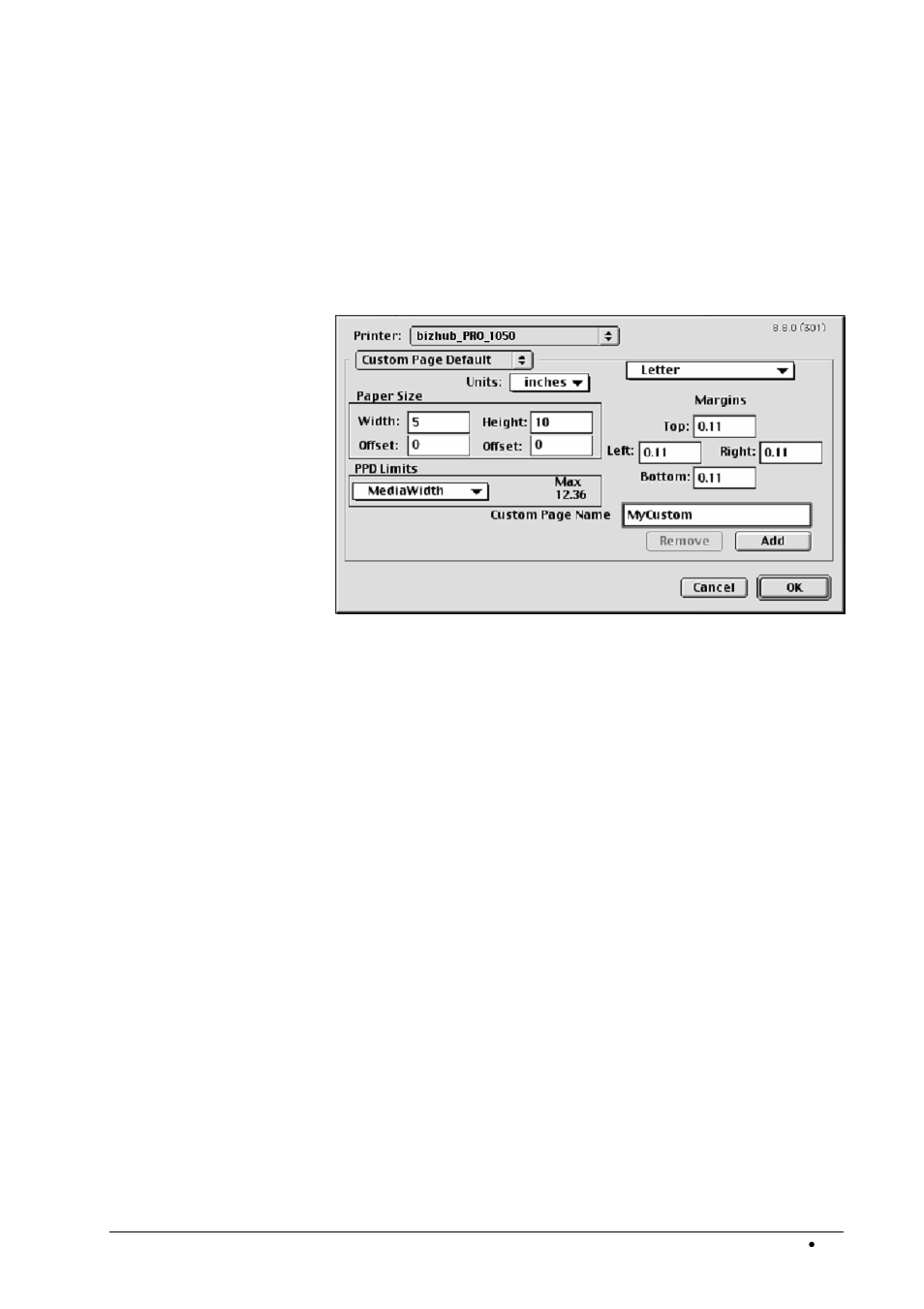 Custom page size, Mixed page sizes | Konica Minolta bizhub PRO 1050P User Manual | Page 71 / 88