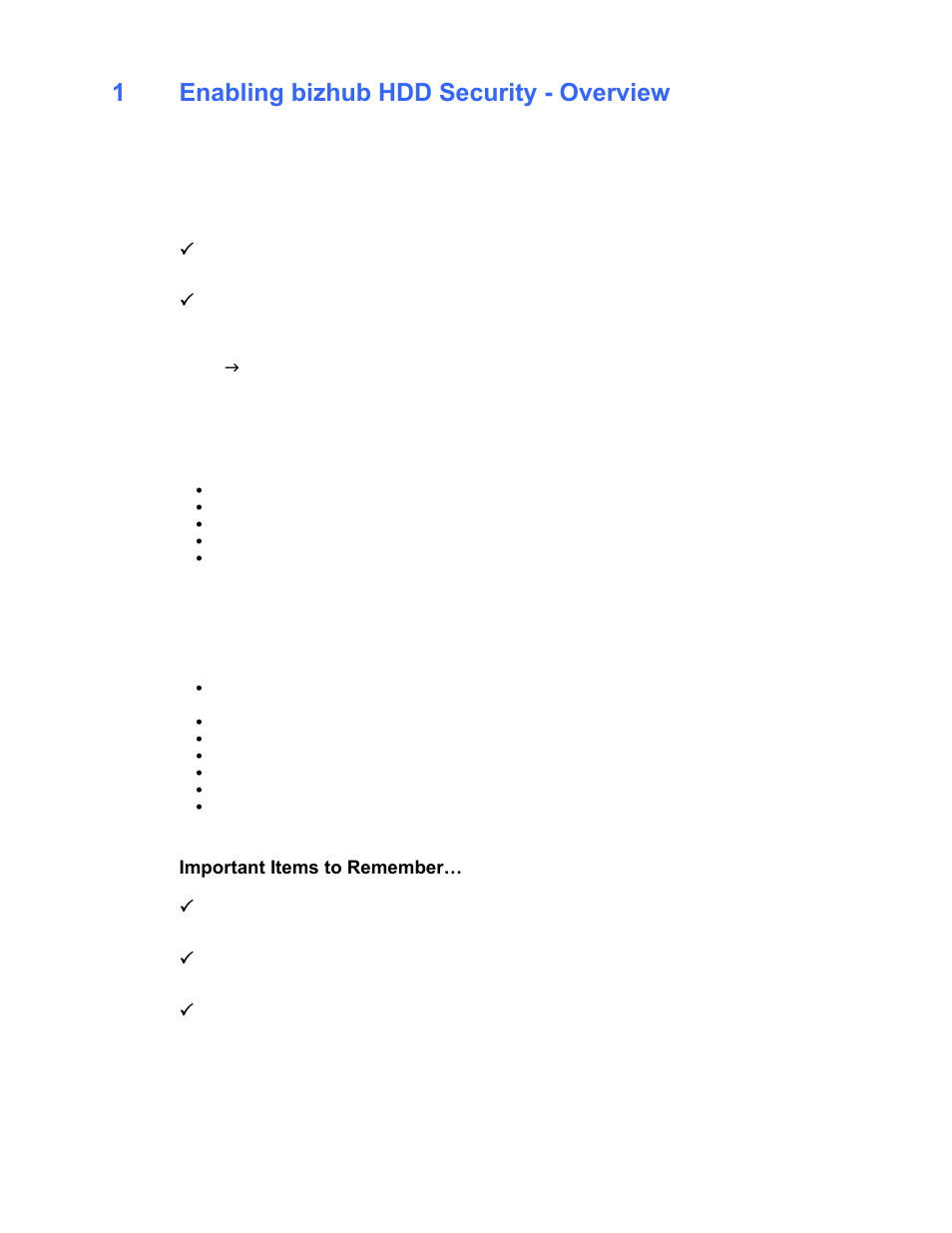 1 enabling bizhub hdd security - overview | Konica Minolta bizhub 222 User Manual | Page 2 / 30