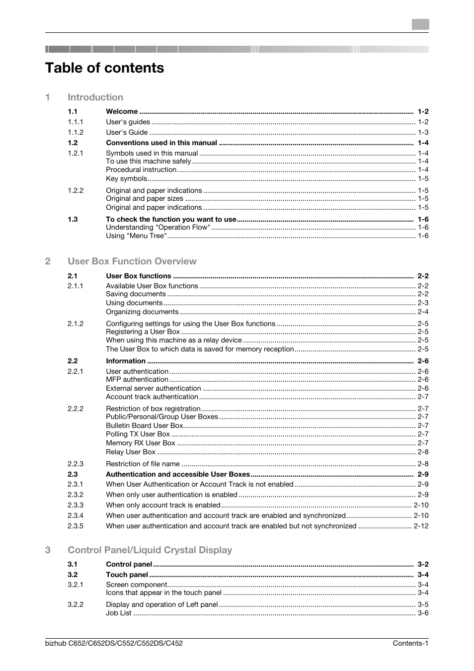 Konica Minolta BIZHUB C652DS User Manual | Page 2 / 300