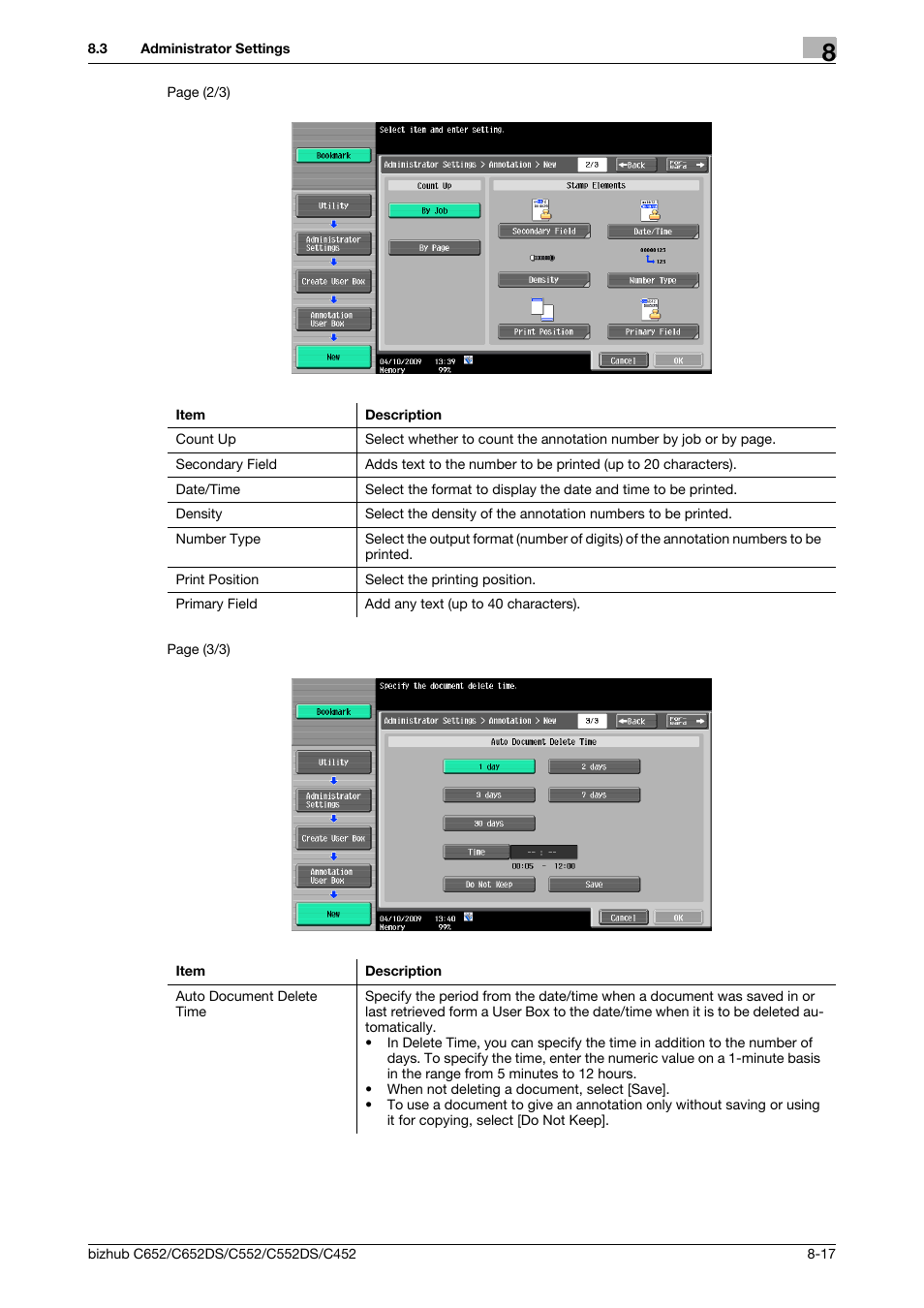 Konica Minolta BIZHUB C652DS User Manual | Page 225 / 300