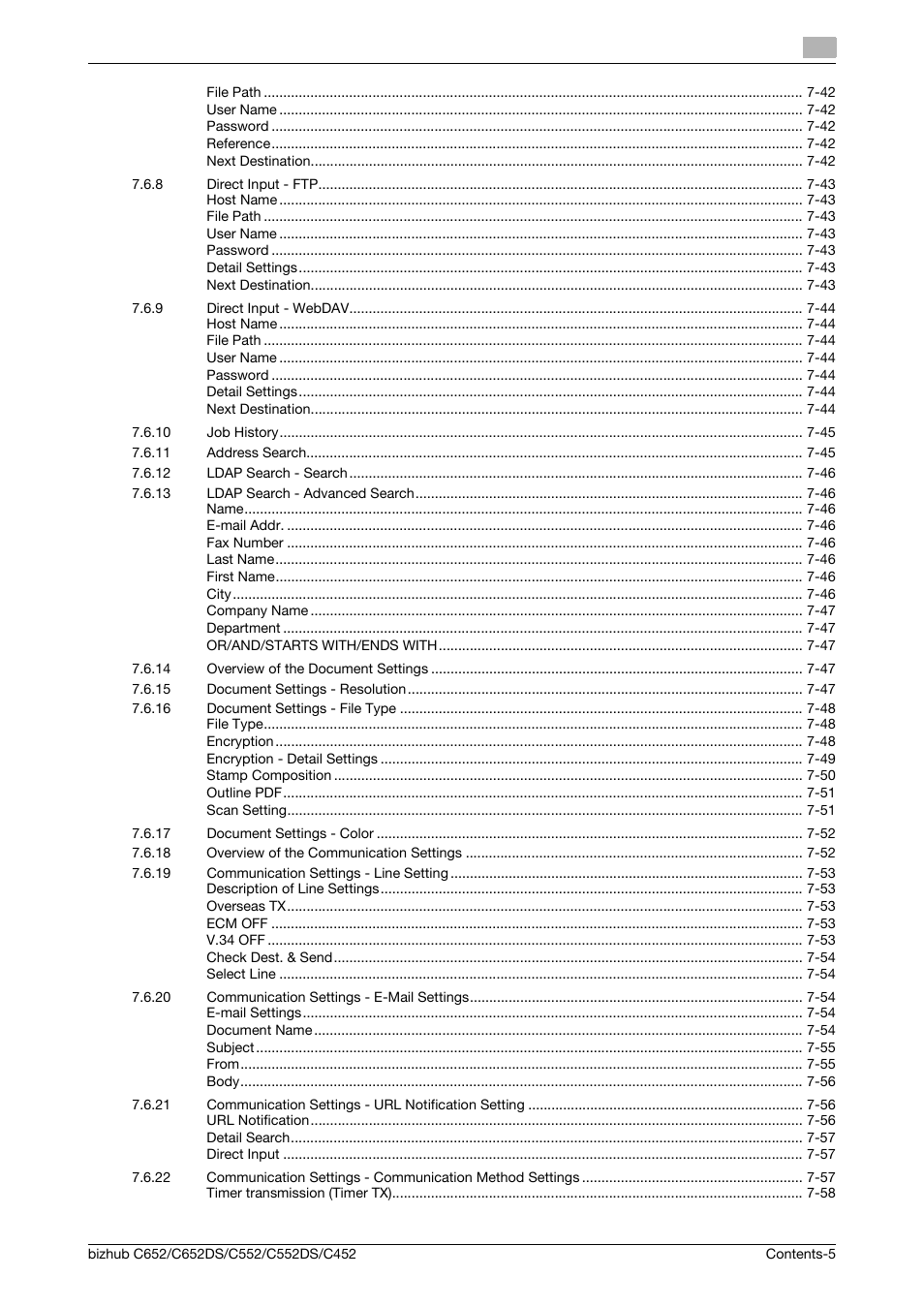 Konica Minolta BIZHUB C652DS User Manual | Page 6 / 300