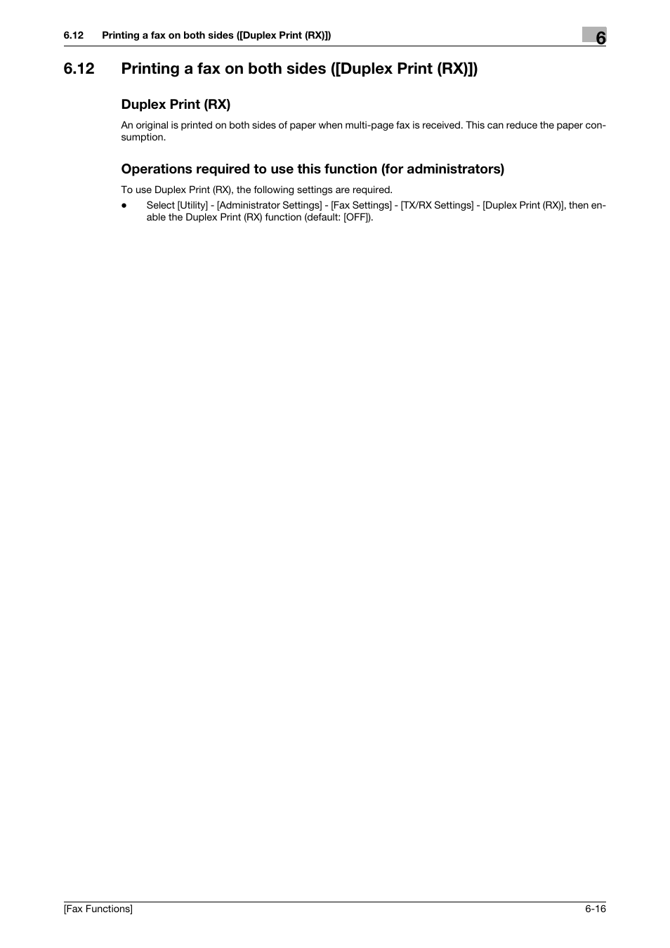 Duplex print (rx) | Konica Minolta bizhub 4750 User Manual | Page 58 / 69