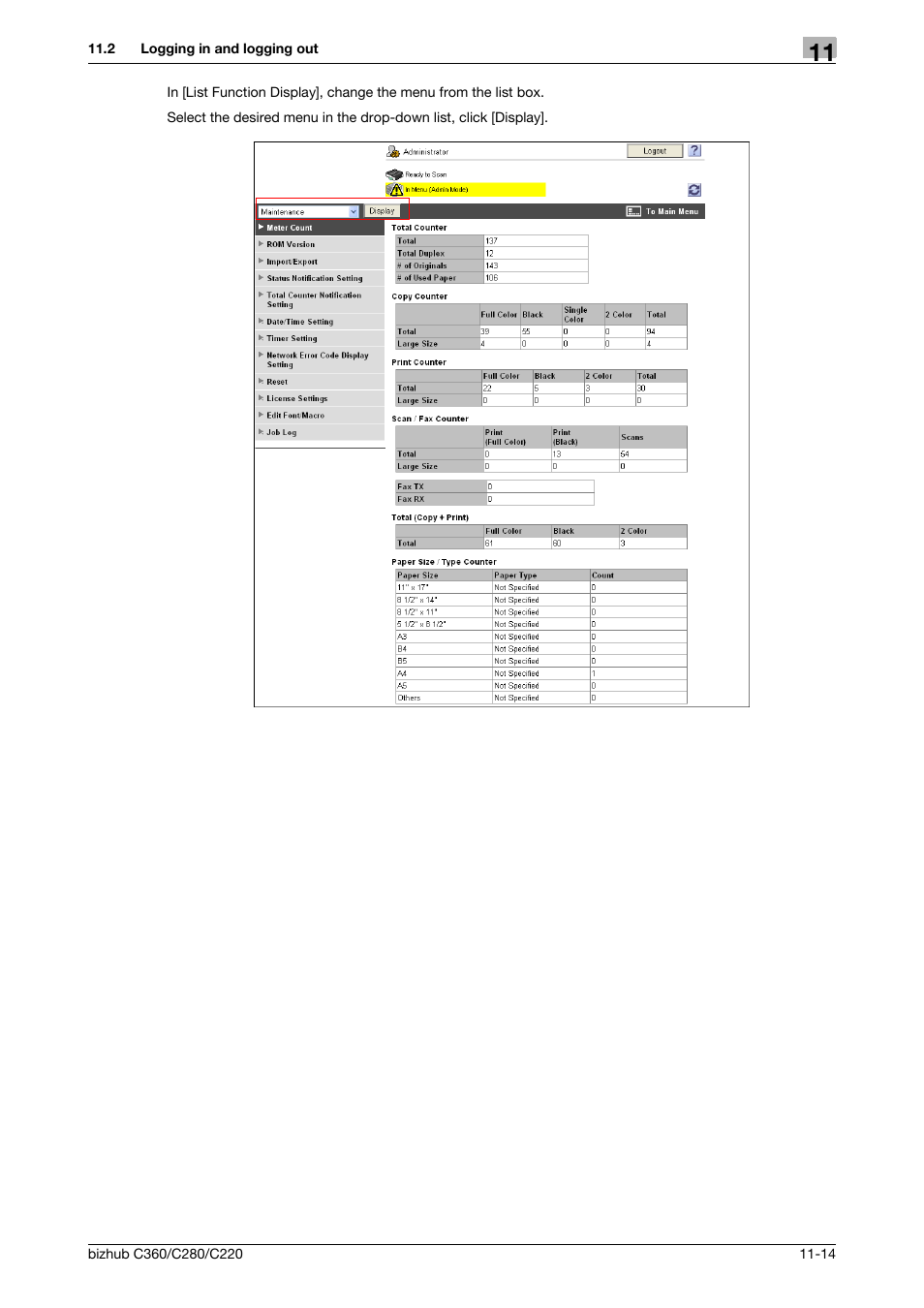 Konica Minolta BIZHUB C360 User Manual | Page 251 / 299