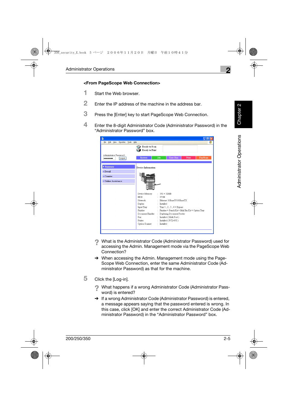 Konica Minolta bizhub 200 User Manual | Page 22 / 90