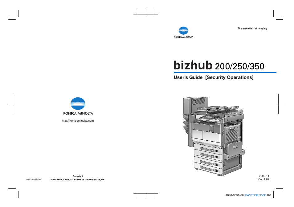 User’s guide [security operations | Konica Minolta bizhub 200 User Manual | Page 90 / 90