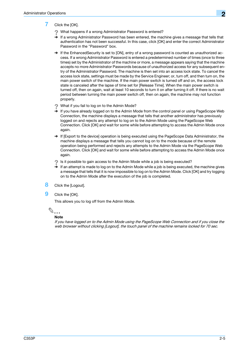 Konica Minolta bizhub C353P User Manual | Page 20 / 96