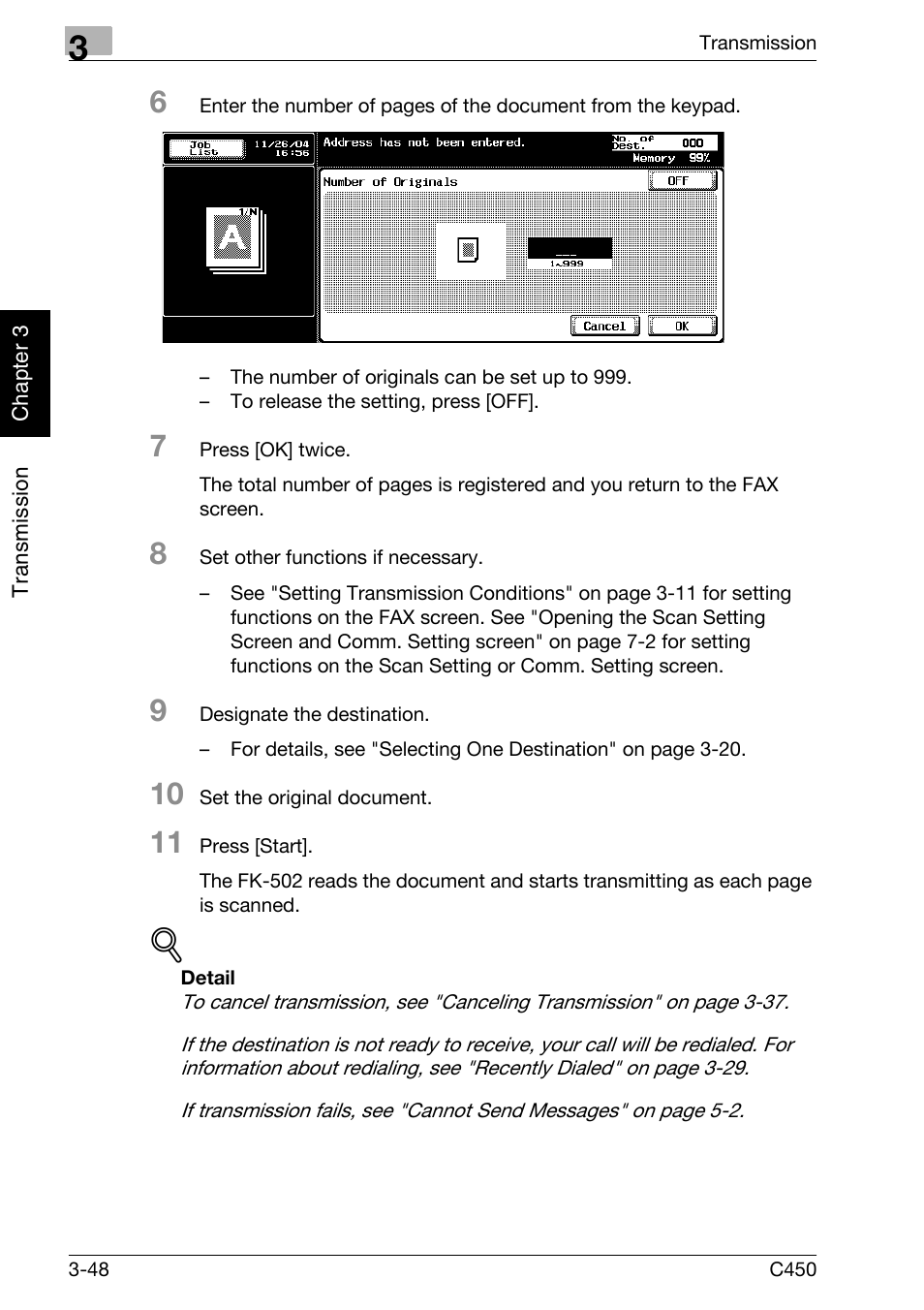 Konica Minolta FK-502 User Manual | Page 103 / 450