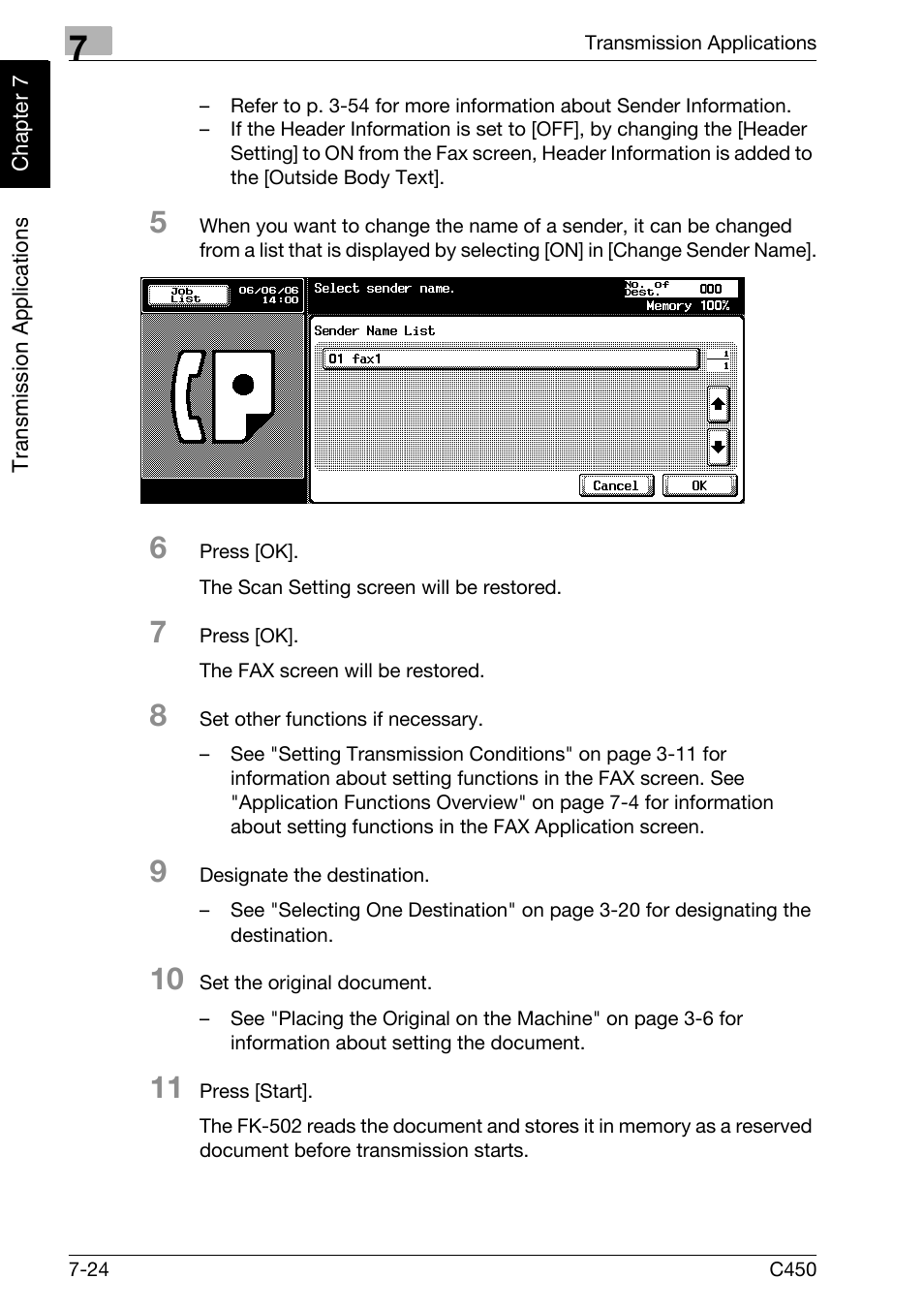 Konica Minolta FK-502 User Manual | Page 161 / 450