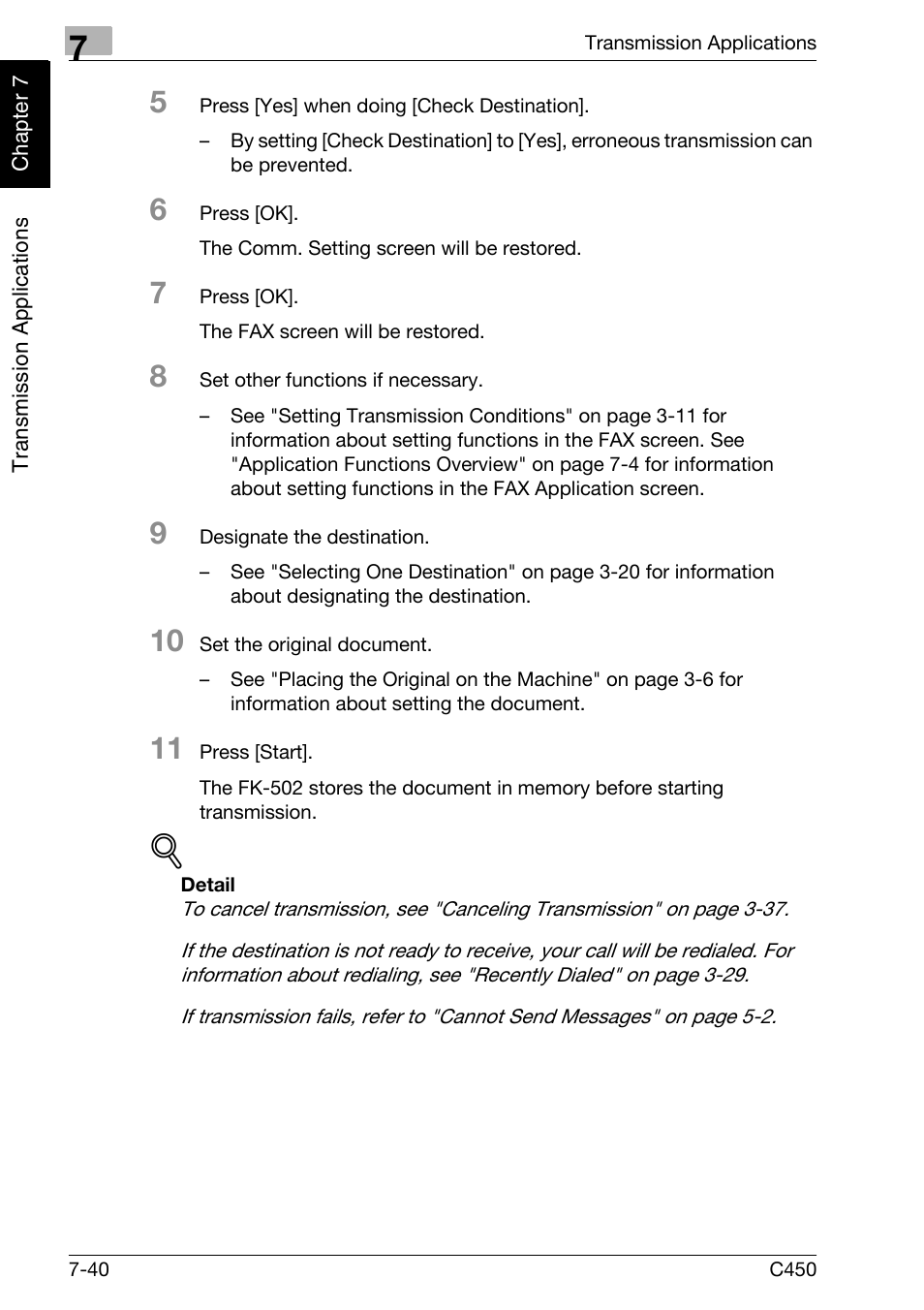 Konica Minolta FK-502 User Manual | Page 177 / 450
