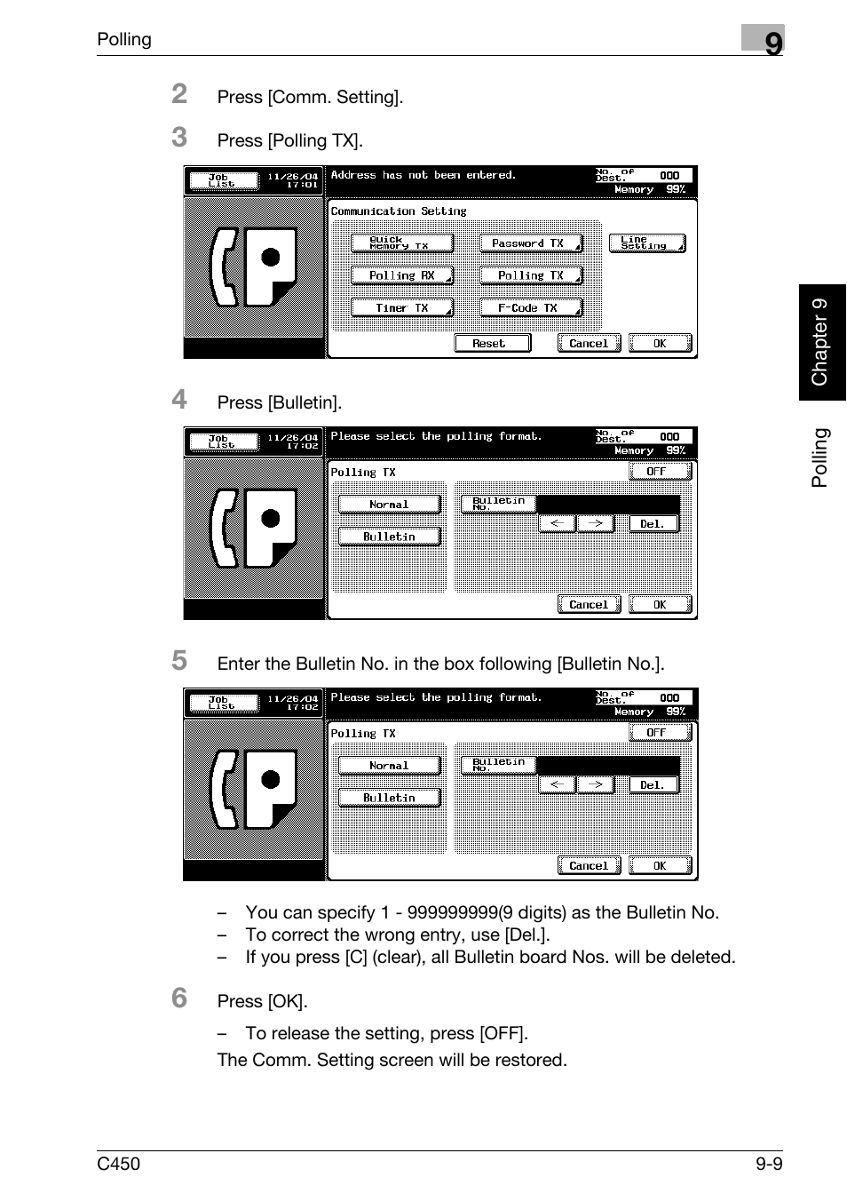 Konica Minolta FK-502 User Manual | Page 202 / 450