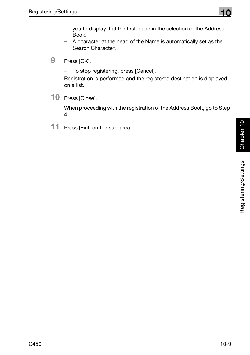 Konica Minolta FK-502 User Manual | Page 214 / 450