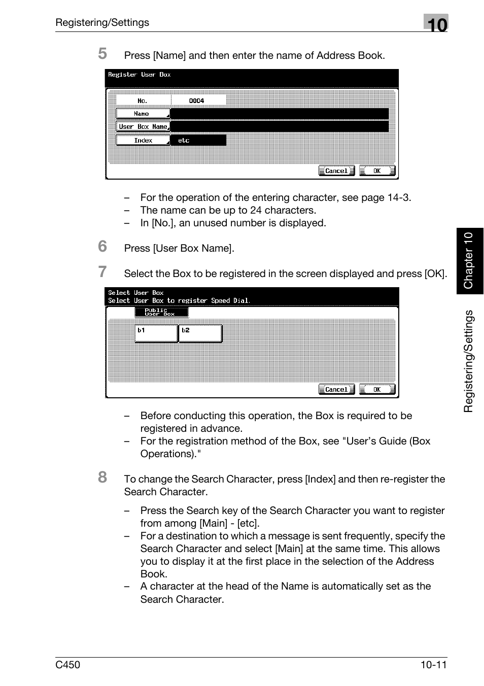 Konica Minolta FK-502 User Manual | Page 216 / 450