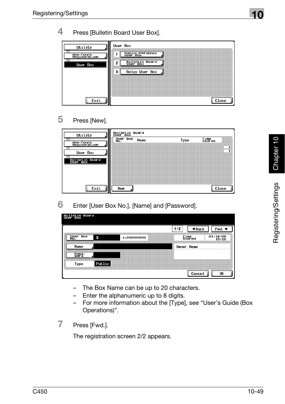 Konica Minolta FK-502 User Manual | Page 254 / 450
