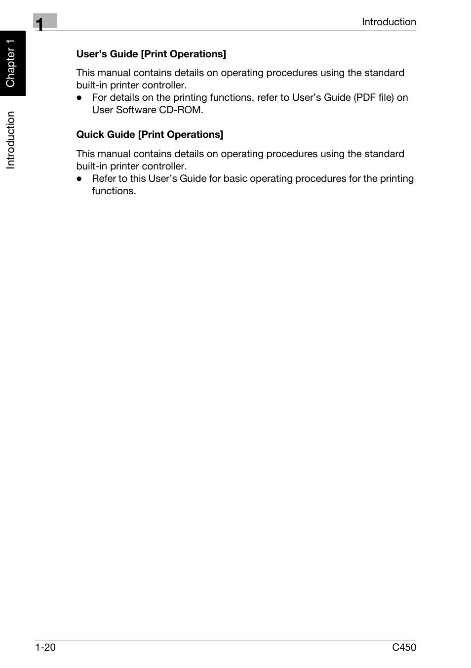 User’s guide [print operations, Quick guide [print operations | Konica Minolta FK-502 User Manual | Page 29 / 450