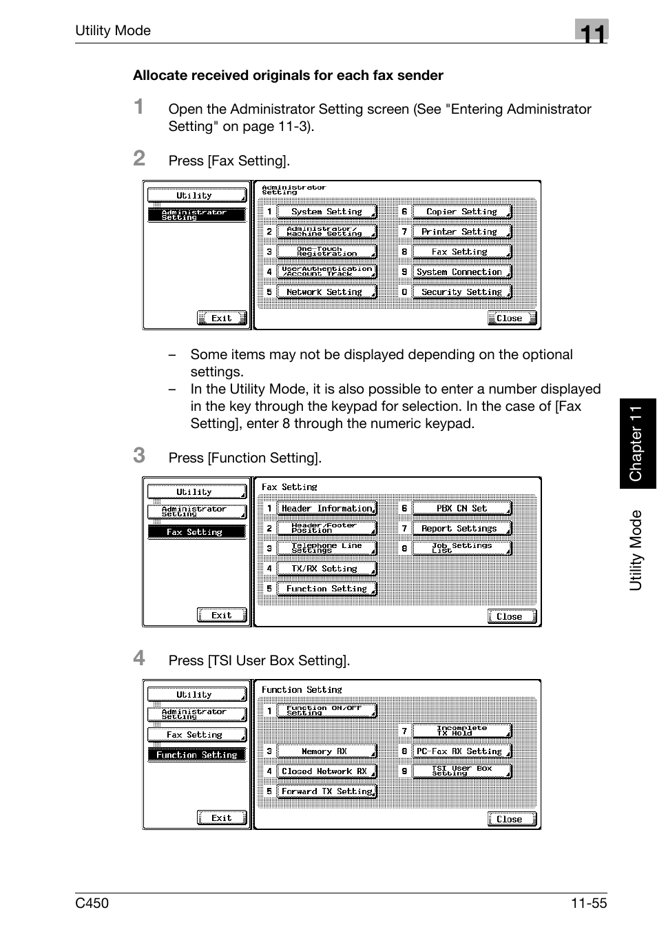 Allocate received originals for each fax sender | Konica Minolta FK-502 User Manual | Page 314 / 450