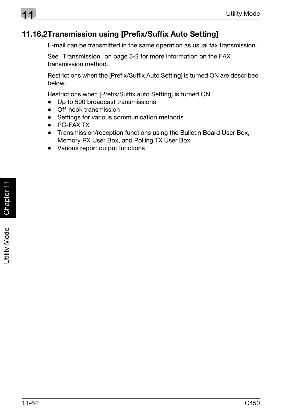 2 transmission using [prefix/suffix auto setting | Konica Minolta FK-502 User Manual | Page 323 / 450