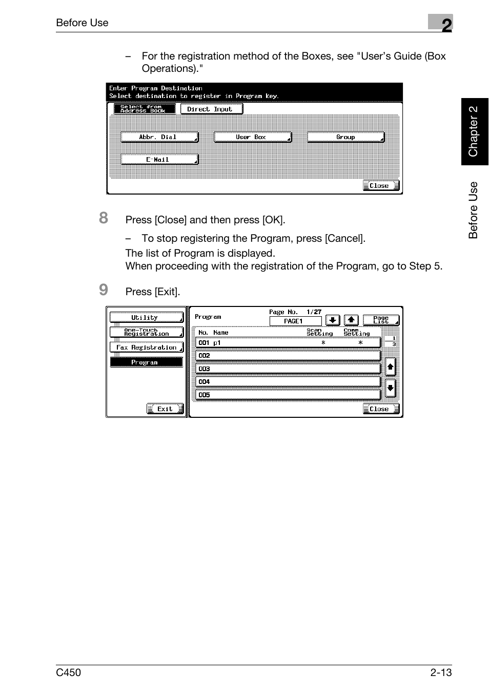 Konica Minolta FK-502 User Manual | Page 42 / 450