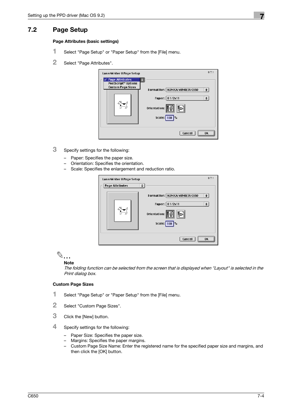 2 page setup | Konica Minolta bizhub C650 User Manual | Page 171 / 303