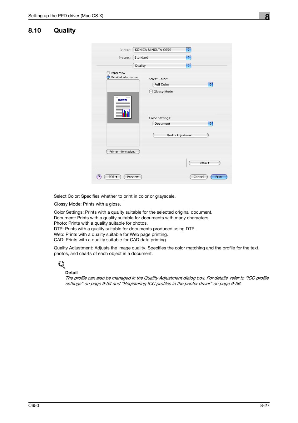 10 quality, Quality -27 | Konica Minolta bizhub C650 User Manual | Page 203 / 303