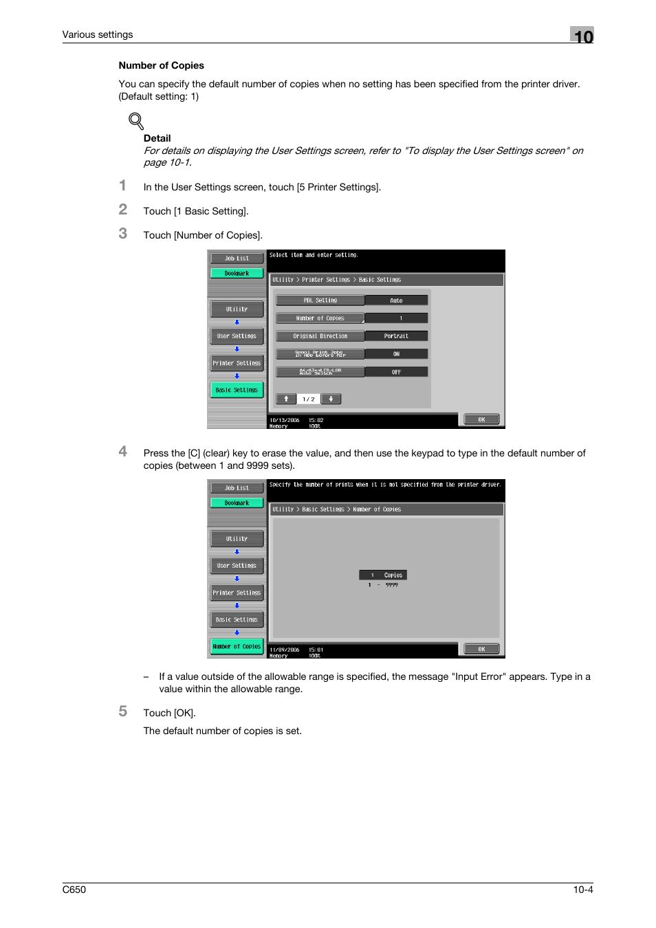 Number of copies, Number of copies -4 | Konica Minolta bizhub C650 User Manual | Page 248 / 303