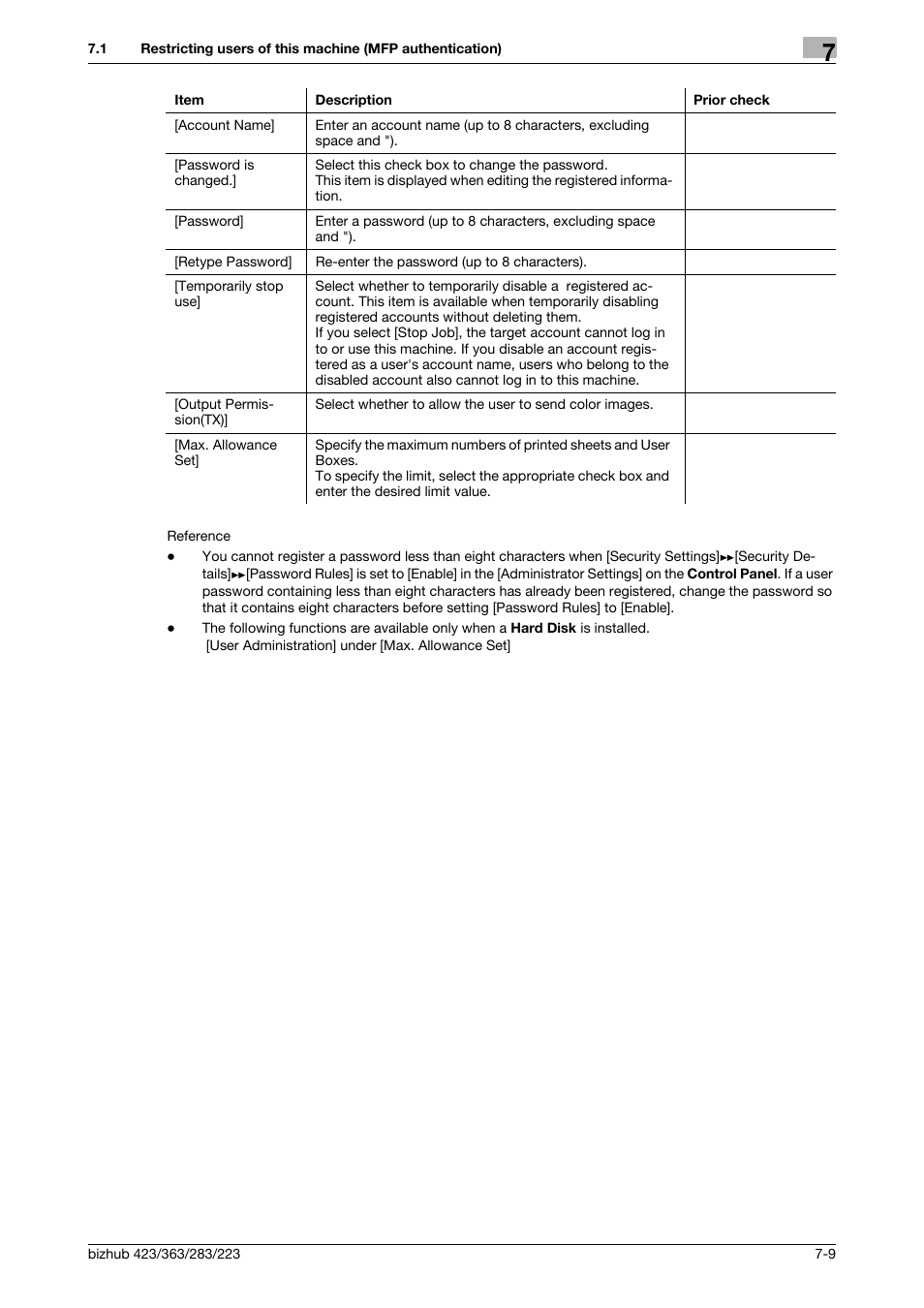 Konica Minolta BIZHUB 223 User Manual | Page 120 / 371