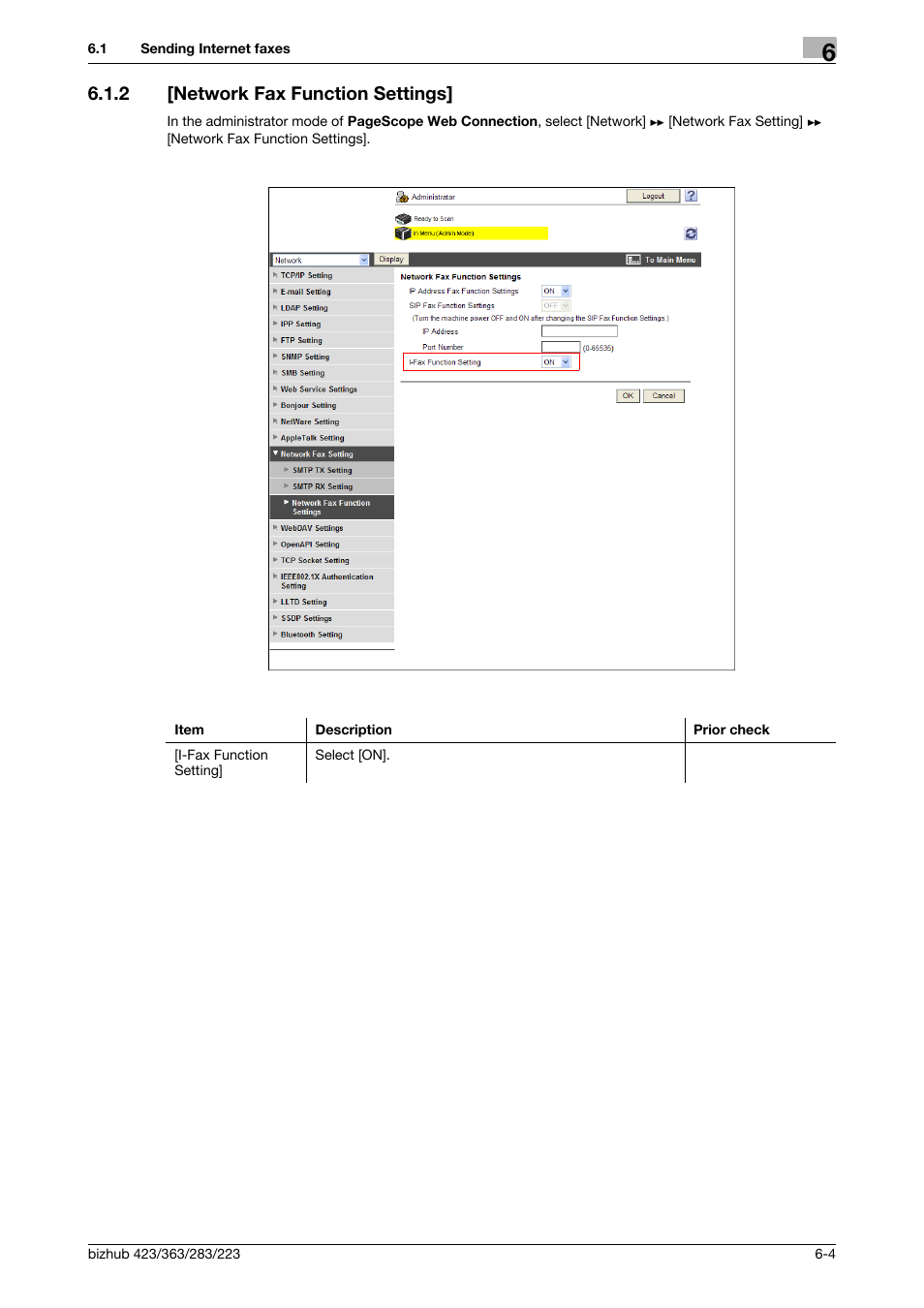 2 [network fax function settings, Network fax function settings] -4, Network fax | Function settings | Konica Minolta BIZHUB 223 User Manual | Page 97 / 371