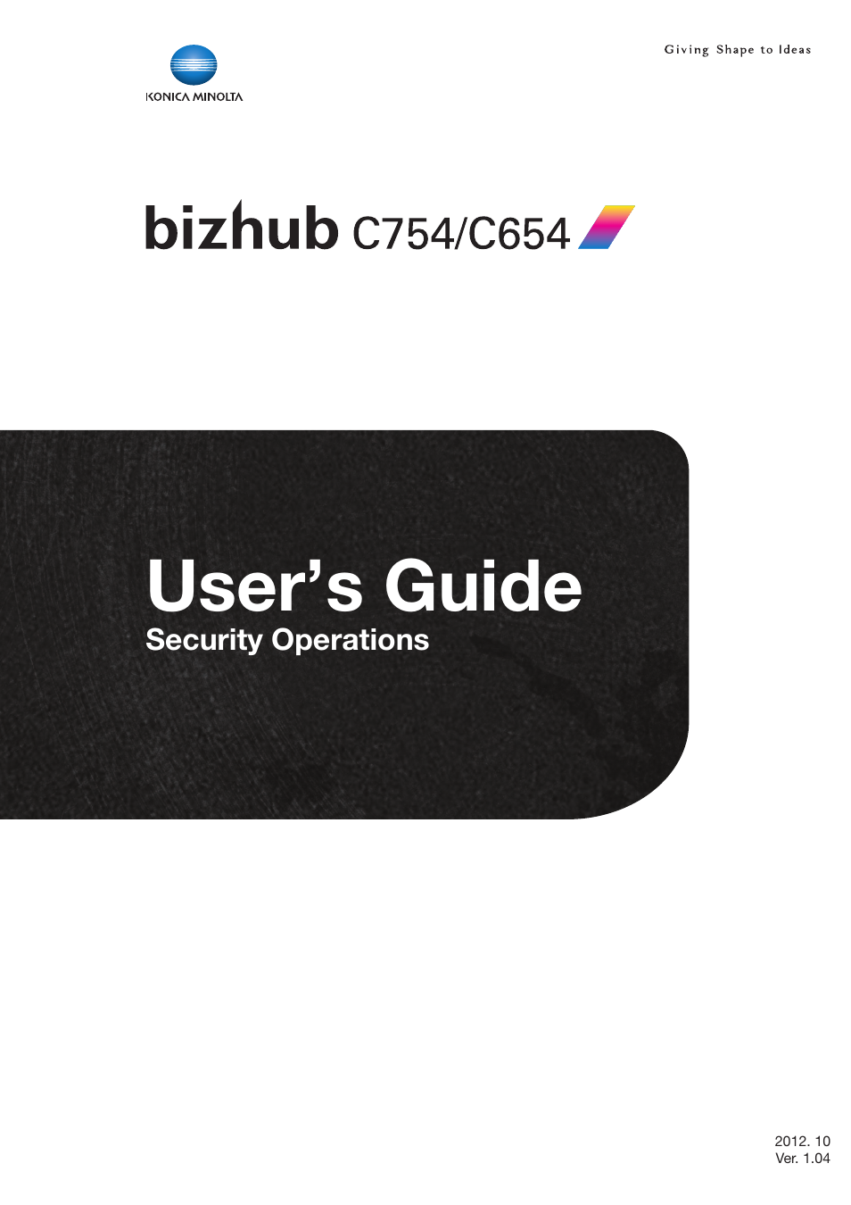 Konica Minolta bizhub C754 User Manual | 195 pages