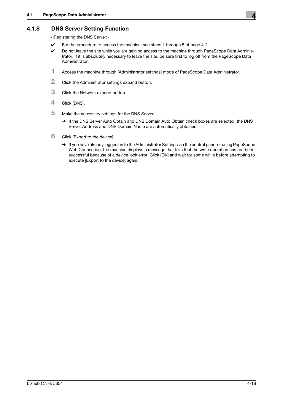 8 dns server setting function, Dns server setting function -16 | Konica Minolta bizhub C754 User Manual | Page 174 / 195