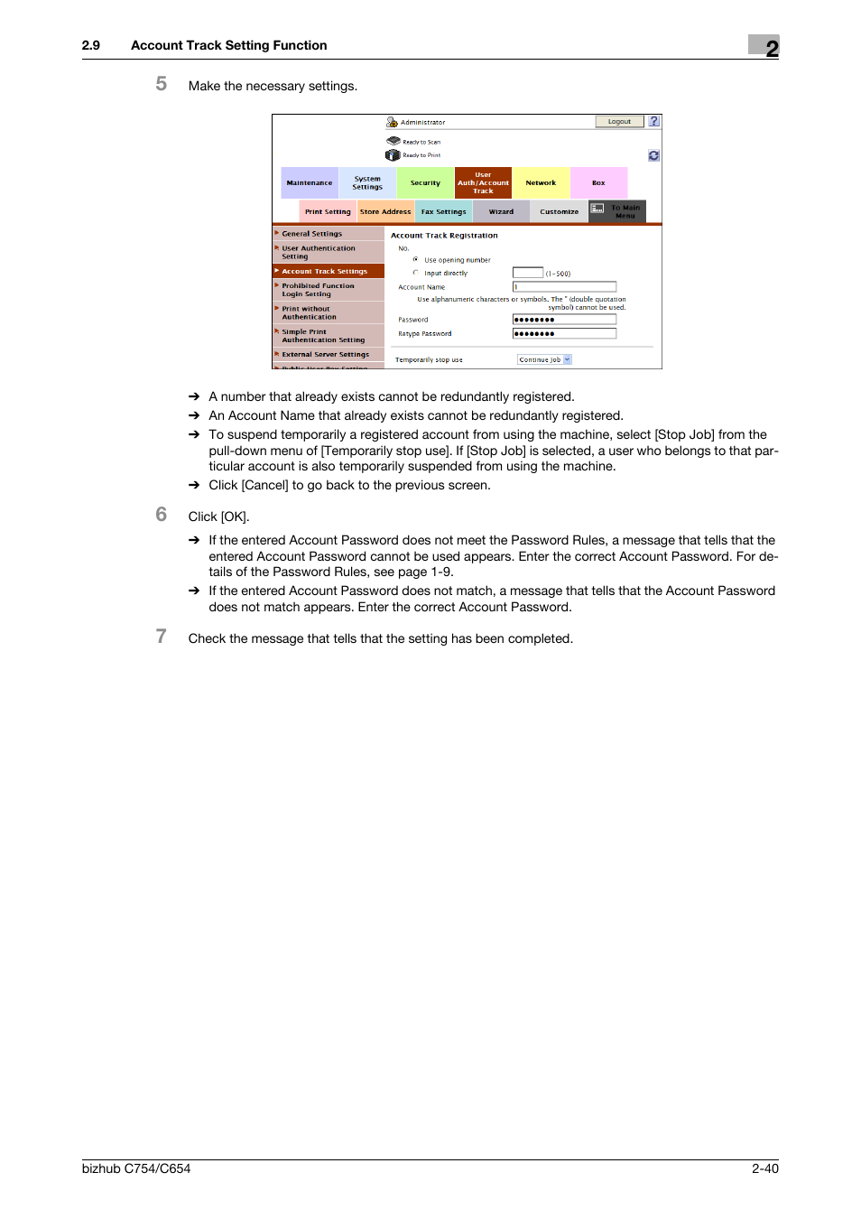 Konica Minolta bizhub C754 User Manual | Page 56 / 195