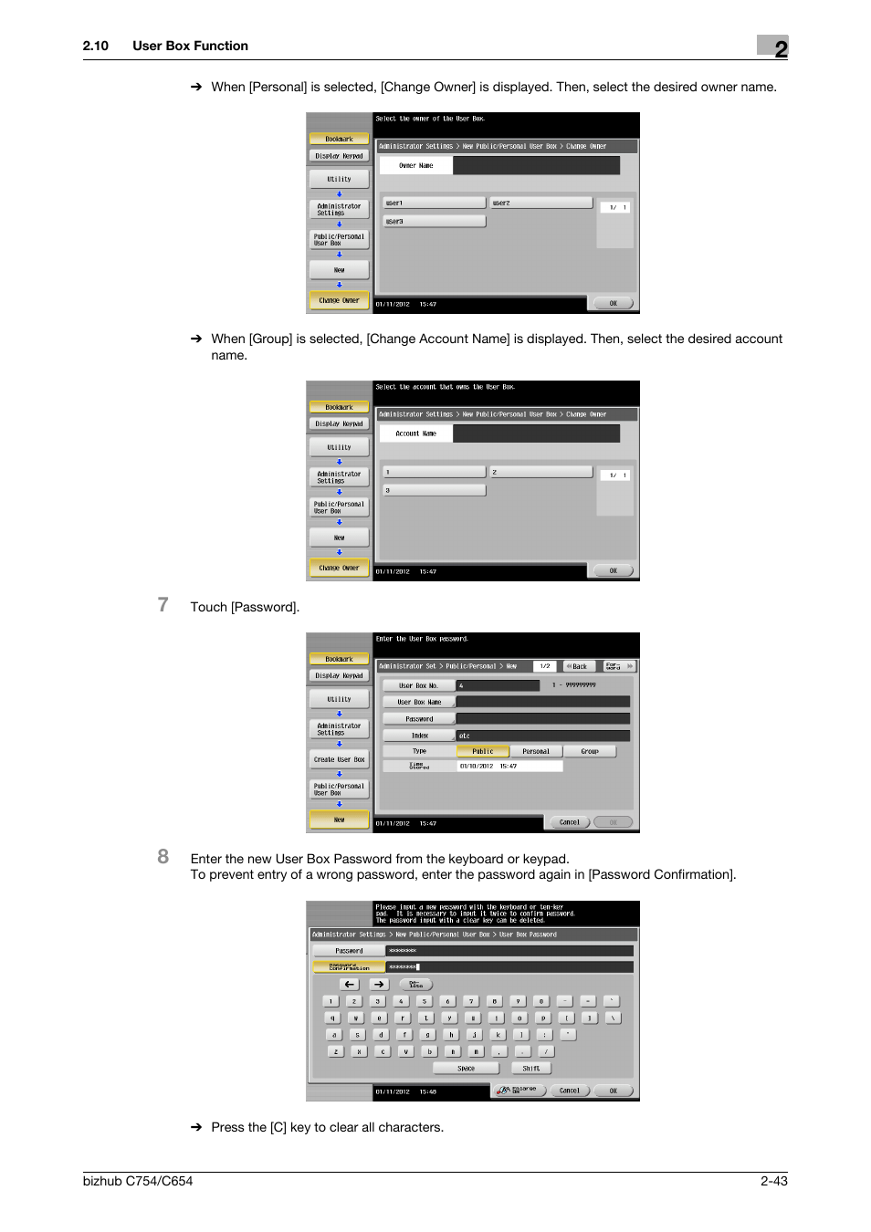 Konica Minolta bizhub C754 User Manual | Page 59 / 195