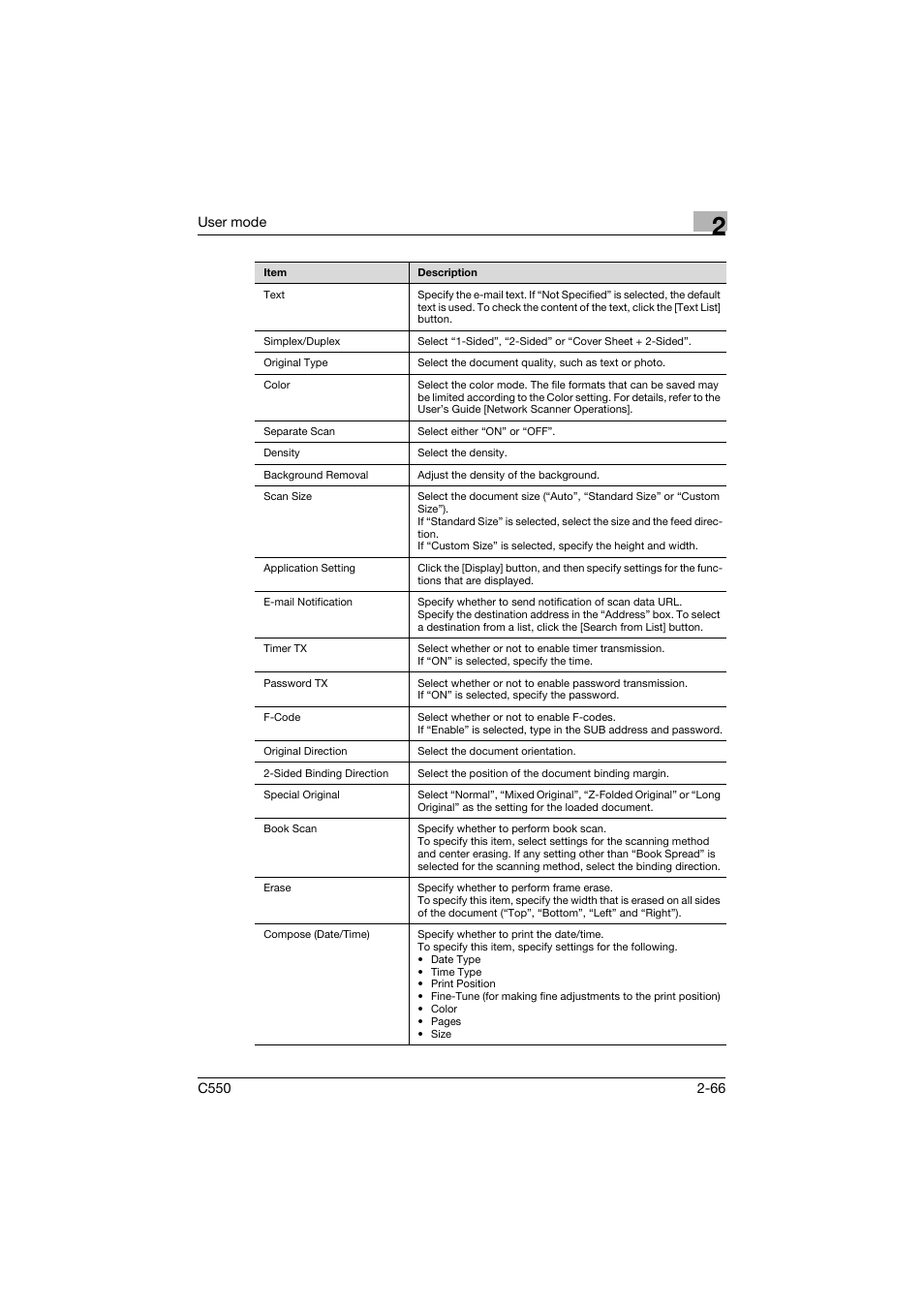 Konica Minolta bizhub C550 User Manual | Page 101 / 243