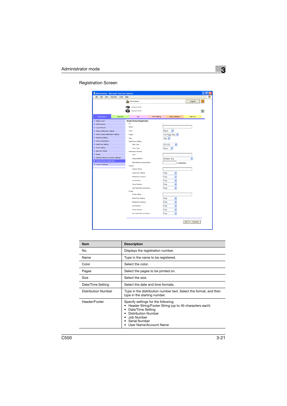 Konica Minolta bizhub C550 User Manual | Page 128 / 243