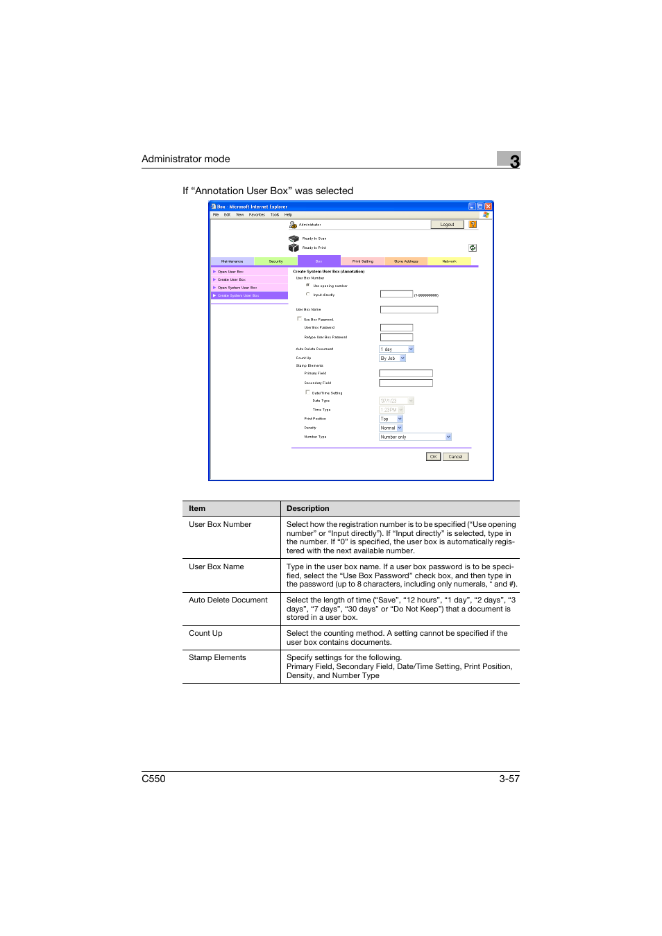 Konica Minolta bizhub C550 User Manual | Page 164 / 243